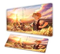 Generico Non job transfer animeMousepad, large game keyboard pad, gameMousepad XXL rubber anti slip base - stitched edges - smooth surface - officeMousepad - PC computer (D, 35,4 x 19,6 in)
