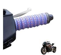 Genérico Non-Slip Soft Silicone Grip Tape for Motorcycle Handlebars, Wrap-Around Dirt Bike Grips, Anti-Slip Motorcycle Handlebar Grips with Air Vent Holes (Purple,2 Pair)