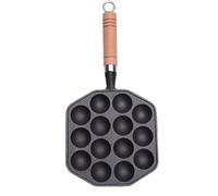 Genérico Non-Stick Cast Iron Grill Pan For Stove Top | Grill Skillet,Japanese Octopus Balls Plate 14 Holes | Non-stick Grills Pan For Outdoor Camping BBQ Kitchen Baking Meatballs