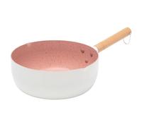 Genérico Non Stick Frying Pan, Induction Skillet with Wooden Handle, Gas Stove Safe Baby Food Cooking Pan for Outdoor Camping Family Picnic Portable Kitchen Cookware for Students Apartment Travel