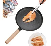 Genérico Non Stick Frying Pans - 9.5 In Nonstick Skillet | Aluminum Alloy Reusable Quick Heat Conduction With Ergonomic Handle Cookware For Stove Oven Kitchen Home Restaurant Camping