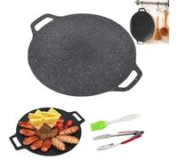 Genérico Non Stick Round Baking Pan, Non Stick Round Baking Pan Korean, Multifunctional Frying For Home Kitchen Camping (L)