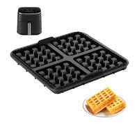 Genérico Non Stick Waffle Mold, Air Fryer Baking Tray, Silicone Waffle Pan with Flexible, Heat Resistant Bakings Mold, Waffled Tray with Easy Release Design, Kitchen Baking Molds for Pancakes