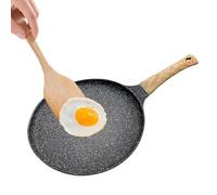 Genérico Nonstick Crepe Maker - Aluminum Frying Pan 24cm Induction Skillet, Ergonomic Grip Cooking Pan, Durable Kitchen Cookware | Easy Clean Flat Crepe Cooking Nonstick Skillet For Home Kitchen Br