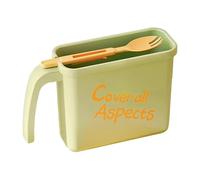 Genérico Noodle Bowls Set - .48x5.31x2.56In,Dorm Noodle Soup Bowl, Effortless Cooking | Integrated Utensil Design, With Fork Heat Resistant Safe No Wash For Home Dorm Office Apartment Outdoor Travel