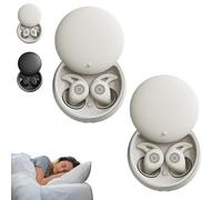 Genérico Noorasleep Snooze Pods Pro, Snoozepods Pro - Bluetooth Sleepbuds, Blocks of Noise, Ear Pods for Sleep with a Smart Case, Anti-Snoring Pod for Side Sleeper (White*2)