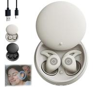Genérico NooraSleep Snooze Pods Pro, SnoozePods Pro, Bluetooth Sleepbuds with Comfortable and Snug Fit with Recharge Warehouse and Soft Earplugs, Noise Reduction for Side Sleepers (Light Gray)