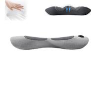 Genérico Norvo Smart Pillow, Norvo 3-In-1smart Pillow for Back, USB Powered, Ergonomic, Spinal Traction with Heating & Vibration, Lumbar Support Pillows for Home,Office,Ortravel (Light Grey)