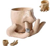 Genérico Nose Picking Ceramic Cup, Fun Nose Picking Mug, Creative Personality Fun Storage Cups and Hand Holder, Office Trinkets, Ceramic Pencil Holder, Cosmetic Tray (1PC)