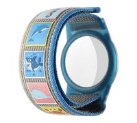 Genérico Nouveau Bracelet Étanche Pour Airtag Bracelet En Silicone Pour Enfants Bracelet De Montre Pour Enfants Pour AirTags (Océan)