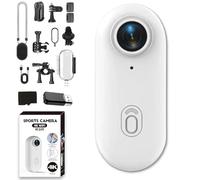 Genérico Nova Caplens - POV Camera, 2025 New Treklon 4s Body Camera, 4k Pocket Action CAM, Wearable Video Recording, 170° Wide Angle, for Cycling, Travel & Outdoor Use (White-4K,32g)