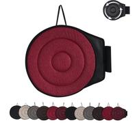 Genérico Novanest Seat Cushion, Nova Nest 360 Rotating Seat Cushions for Car, Car Cushions for Driving, Ergonomic Office Chair Cushion, Non-Slip, Comfortable Long Sitting (Red,Circle)
