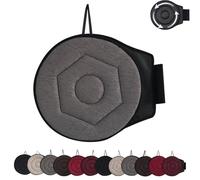 Genérico Novanest Seat Cushion, Nova Nest 360 Rotating Seat Cushions for Car, Car Cushions for Driving, Ergonomic Office Chair Cushion, Non-Slip, Comfortable Long Sitting (Grey,Rhombus)