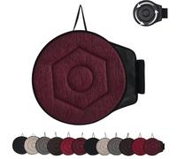 Genérico Novanest Seat Cushion, Nova Nest 360 Rotating Seat Cushions for Car, Car Cushions for Driving, Ergonomic Office Chair Cushion, Non-Slip, Comfortable Long Sitting (Claret,Rhombus)