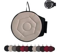 Genérico Novanest Seat Cushion, Nova Nest 360 Rotating Seat Cushions for Car, Car Cushions for Driving, Ergonomic Office Chair Cushion, Non-Slip, Comfortable Long Sitting (Beige,Rhombus)