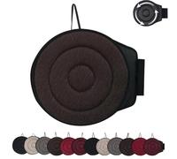 Genérico Novanest Seat Cushion, Nova Nest 360 Rotating Seat Cushions for Car, Car Cushions for Driving, Ergonomic Office Chair Cushion, Non-Slip, Comfortable Long Sitting (Coffee,Circle)