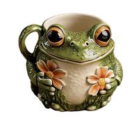 Genérico Novelty Frog Cup - Resin Funny Cute Animal Teacup, Decorative Coffee Mug | Lightweight Portable Drinkware Design | Craft Beverage Holder | Fun Drink Cup For Camping Hiking Picnic