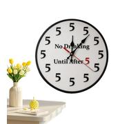 Genérico Novelty Silent Analog Non-Ticking Round Wall Clock