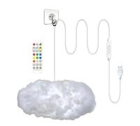 Genérico Nubes De Techo con Luces - Decoraciones De Lámpara DIY con Mando | Luz Nocturna LED con Forma De Nube Y Cambio De Color,para Dormitorio, Salón, Habitación Infantil, Residencia Y Apartamento