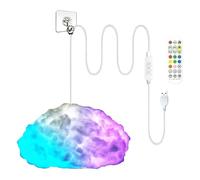 Genérico Nubes De Techo con Luces,Lámpara DIY con Control Remoto - Luz Nocturna LED con Forma De Nube Y Cambio De Color - para Salón Habitación Infantil Bar Residencia Universitaria