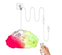 Genérico Nubes LED para Techo,Decoración de Ambiente con Lámpara Hazlo Tú Mismo - Luz LED Cambiante De Color con Mando A Distancia - para Dormitorio Habitación Infantil Salón Residencia Universitaria