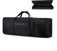 Genérico Nuevo Modelo Electric Piano Keyboard Case 61/88 Keys Portable Piano Keyboard Case for Piano Gold Carry Bag 140 x 44 x 17 cm, 88 Keys, Cartoon Style, 61 llaves, S, m