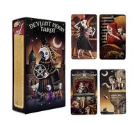 Genérico Nuevo Tarot de Desviada - 12x7 cm, Baraja de Arte de Surrealismo Gótico Oráculo de Adivinación del Destino, Juego de Mesa Único para Principiantes, Kit de Ing de Adivinación Caprichoso | Pa