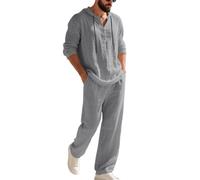 Genérico Nuevo Traje Elegante para Hombre Conjunto Formal Entallado con Chaqueta y pantalón para Ocasiones Bodas y Negocios Estilo clásico y de Temporada (Grey, XXXL)