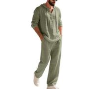 Genérico Nuevo Traje Elegante para Hombre Conjunto Formal Entallado con Chaqueta y pantalón para Ocasiones Bodas y Negocios Estilo clásico y de Temporada (Army Green, XXXL)