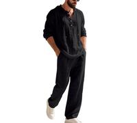 Genérico Nuevo Traje Elegante para Hombre Conjunto Formal Entallado con Chaqueta y pantalón para Ocasiones Bodas y Negocios Estilo clásico y de Temporada (Black, S)