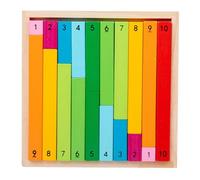 Genérico Number Learning Rods Mathematics Learning Sticks, Color Coded Counting Blocks, Hands-On Early Math Aid, Classroom Stem Visual Tool, for Kids Preschool Education Practice Use
