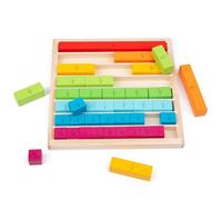 Genérico Number Learning Rods Mathematics Learning Sticks, Color Coded Counting Blocks, Hands-On Early Math Aid, Classroom Stem Visual Tool, for Kids Preschool Education Practice Use