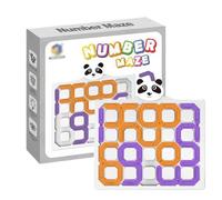 Genérico Number Maze Board Game, Educational Puzzle Toy, Skill Building Interactive Playset, Promotes Logical Thinking for Travel, Preschool, Classroom, Learning, 5.63x5.51x0.28 Inches