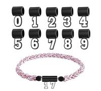 Genérico Number Pendant - Silicone Baseball Necklace Charm | Keepsake Chain Jewelry 0-9 Number For Softball Team Athletes Coaches Graduation Birthday, Sports Fan Accessory for Men Women