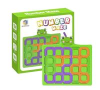 Genérico Number Puzzle, Kids Number Maze Game, Interactive Educational Playgame Toy, ABS Material, Develop Hand-Eye Coordination, Skills for Preschoolers, Home Playtime, Travel, 14.3x14x0.7cm