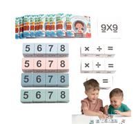 Genérico Numéricos para Matemáticas | Juguete De Madera para Aprendizaje Temprano - Bloques para Multiplicación y División - para Alumnos De Primaria Aula Educación En Casa Maestros Plan De