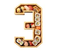 Genérico Números Tabla Charcutería,Bandeja Para Servir Frutas Y Fuente De Charcutería,Números Rellenables De Fruta | Para Galletas Caramelos Chocolates Queso Cumpleaños Graduación Reuniones