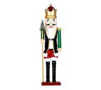 Genérico Nutcracker Figures - 15.75 Inch Tabletop Soldier Nutcracker for Christmas, Holiday Decoration with Light & Music, Festive Ornament for Shelf, Cabinet, Dinner Table, Living Room