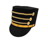 Genérico Nutcracker Hat Adult Toy, Soldier Cosplay Accessory, Festival Costume Headwear, Classic Red Gold Design for Performance, Cosplay, Stage Show, Theater, Holiday Parade