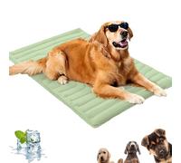 Genérico Nuvica Tempbalance Mat, Cooling Relief for Pets, Washable Dog Ice Silk Cool, Keeps Happy for Pets, Suitable for Every Season (Green, X-Large)