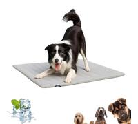 Genérico Nuvica Tempbalance Mat, Cooling Relief for Pets, Washable Dog Ice Silk Cool, Keeps Happy for Pets, Suitable for Every Season (Gray, X-Large)