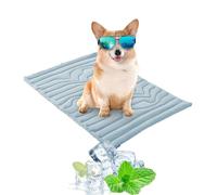 Genérico Nuvica Tempbalance Mat，Double-Sided Pet Mat with Temperature Balance Function，Durable Scratch-Resistant Easy Clean Portable Cooling Mat for Cats Dogs， Small Medium Large Pets (Blue, X-Large)