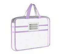 Genérico Nylon Mesh File Bag - Storage Organizer | 32.5x23.5cm Zipper Size with Handle, Nylon Document Holder with Travel Use, Student Exam Bag, Office Classroom Teacher Supply