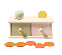 Genérico Object Permanence Toys, Colorful Shape Puzzle Drawer Toy, Heavy Duty Early Learning Game, Preschool Educational Activity for Cognitive Development and Fine Motor Skill Training