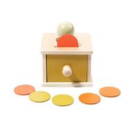 Genérico Object Permanence Toys, Colorful Shape Puzzle Drawer Toy, Heavy Duty Early Learning Game, Preschool Educational Activity for Cognitive Development and Fine Motor Skill Training