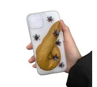 Genérico Obnoxious Ugliest Phone Case,Funny Creative Pan,Simulated Weird Poop Elements,Suitable for iPhone 16/15/14/13 Pro MAX Abstract Funny Creative Mobile Phone Case (For iPhone 16,L)