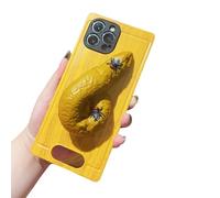 Genérico Obnoxious Ugliest Phone Case,Funny Creative Pan,Simulated Weird Poop Elements,Suitable for iPhone 16/15/14/13 Pro MAX Abstract Funny Creative Mobile Phone Case (For iPhone 16Pro,G)