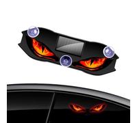 Genérico Occhi LED Per Parabrezza Auto | Adesivo Solare Dinamico Impermeabile Senza Fili | Luce Per Finestra Veicolo | Per Finestra Anteriore E Posteriore Di Camper Moto Feste E Compleanni