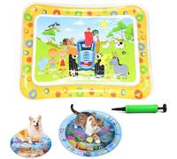 Genérico Ocean Breeze Splashland Cat Toy,Large Water Sensory Play Mat for Cats,Double Thickened Sensory Water Mat for Cat Dog with Pump,Ocean Themed Inflatable Waters Playmat for Indoor Cats