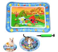 Genérico Ocean Breeze Splashland Cat Toy,Large Water Sensory Play Mat for Cats,Double Thickened Sensory Water Mat for Cat Dog with Pump,Ocean Themed Inflatable Waters Playmat for Indoor Cats